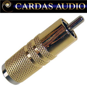Cardas GRMO RCA plug, rhodium over silver plate