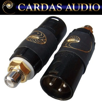 Cardas Male XLR to Female RCA adapter (MXLR-FRCA)
